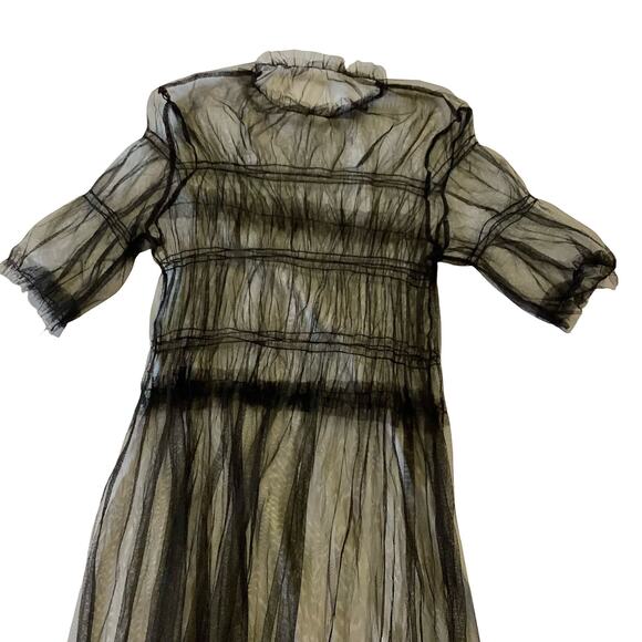 Tulle Shirred Maxi Dress - Picture 5 of 8